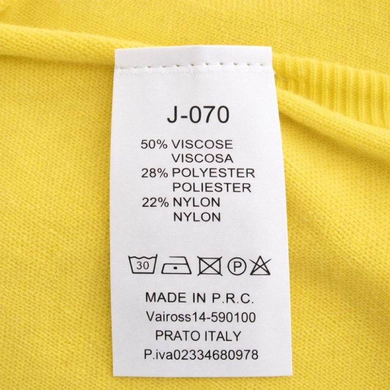 Sweter Golf Damski Żółty Klasyczny Wysoka Jakość One