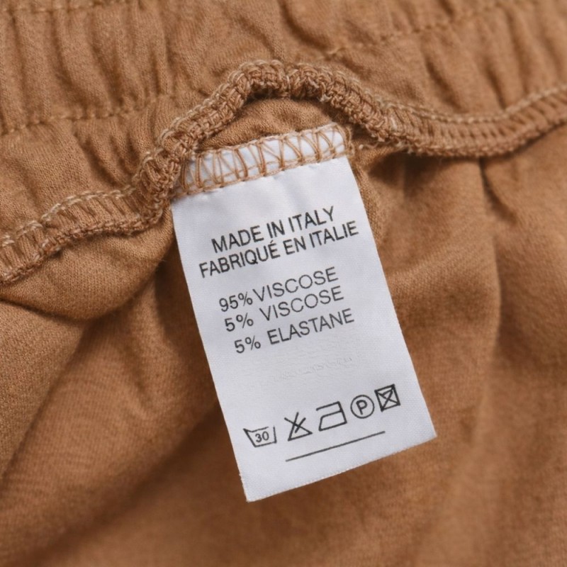 Spodnie Damskie Eleganckie z Paskiem Włoskie Brązowe