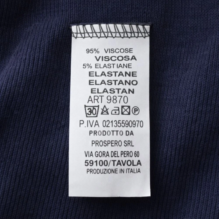 Bluza Damska Sztruksowa Duży Rozmiar Włoska Granatowa