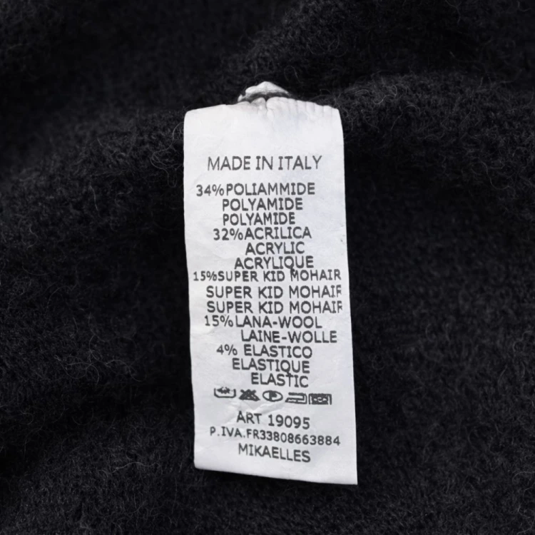 Sweter Damski Włoski Czarny