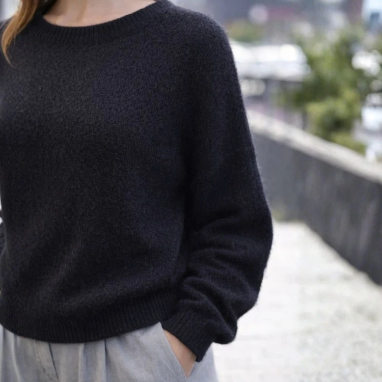 Sweter Damski Włoski Czarny