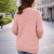Sweter Damski Kardigan Różowy Oversize z Kieszeniami One Size