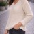 Sweter Damski Oversize Ecru Wełna Alpaka Miękki One Size