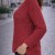 Sweter damski OVERSIZE wełna alpaka BORDOWY luźny włoski UNI