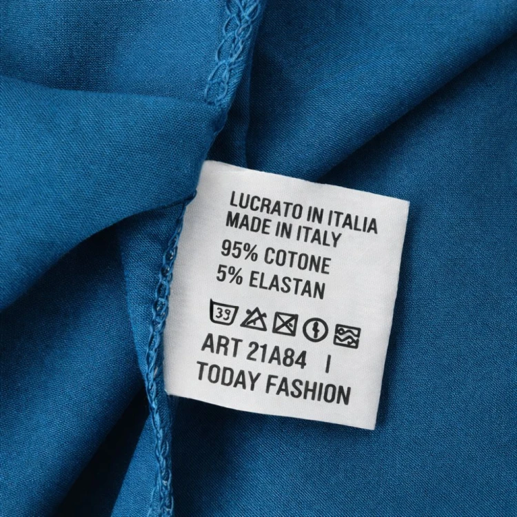 Bluzka damska casual luźny fason Włoska morska uniwersalna