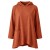 Bluza damska oversize z kapturem bawełniana Włoska rdzawa one size