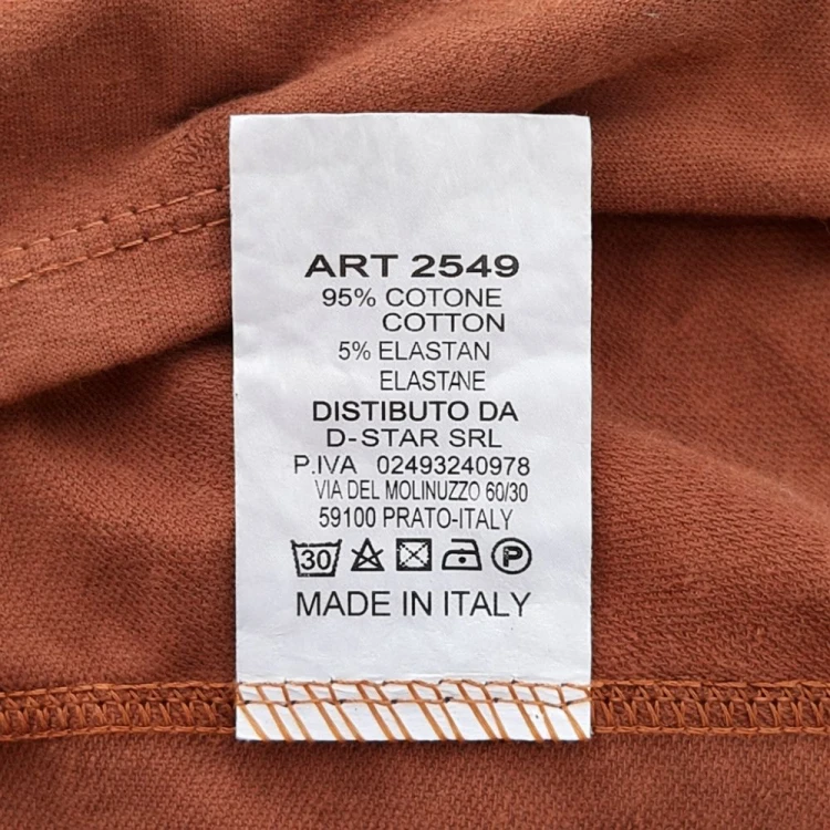 Bluza damska oversize z kapturem bawełniana Włoska rdzawa one size