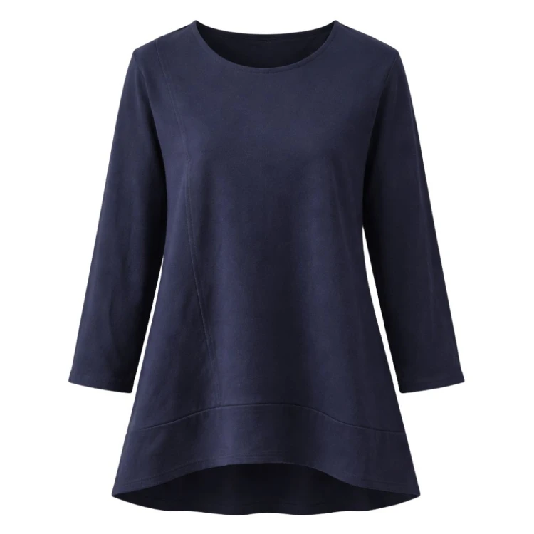 Bluzka damska casual luźny fason Włoska granatowa one size