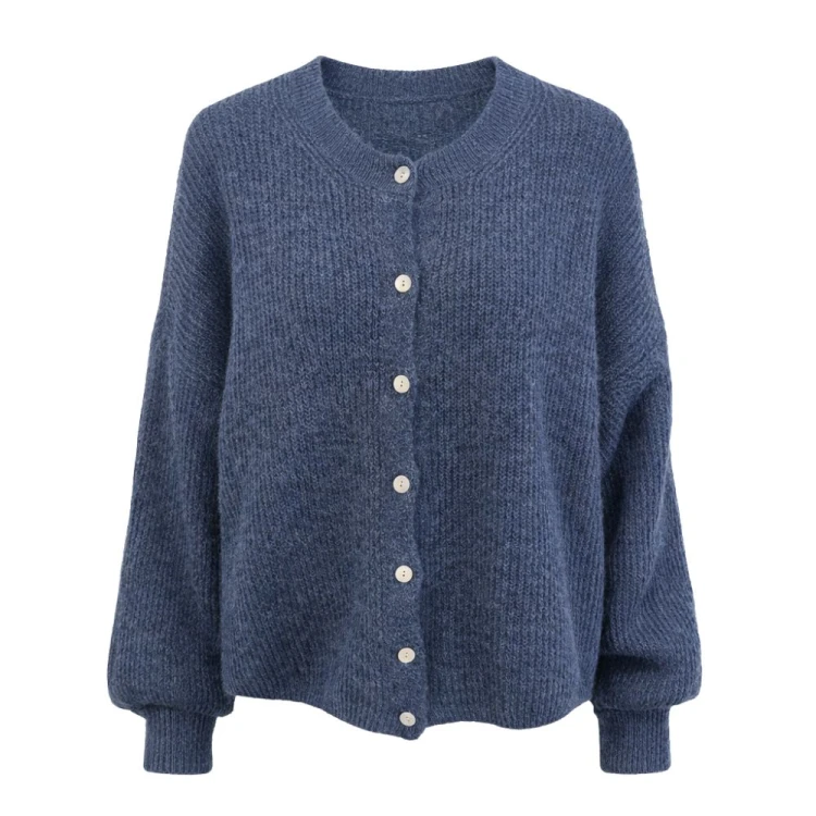 Sweter damski kardigan MOHER Made in Italy granatowy L/XL