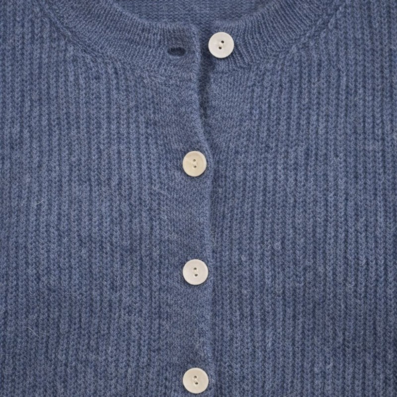 Sweter damski kardigan MOHER Made in Italy granatowy L/XL