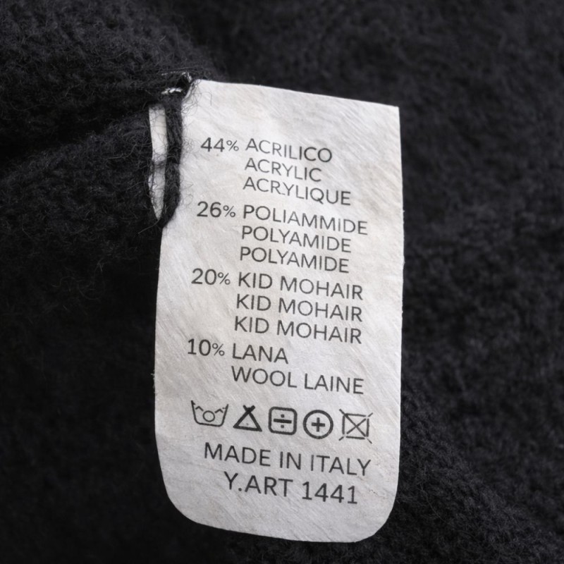 Sweter damski kardigan MOHER Made in Italy czarny S/M