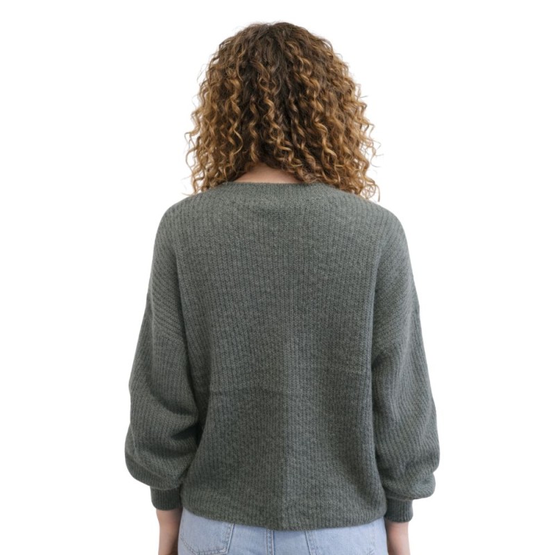 Sweter damski kardigan MOHER Made in Italy khaki L/XL