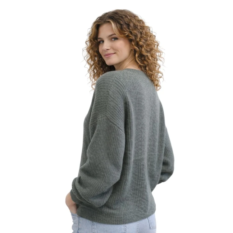 Sweter damski kardigan MOHER Made in Italy khaki L/XL