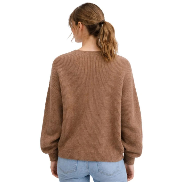 Sweter damski kardigan MOHER Made in Italy Brązowy L/XL