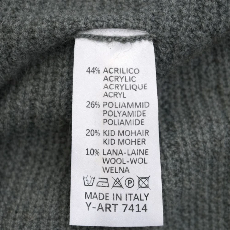 Sweter damski kardigan MOHER Made in Italy Szary L/XL
