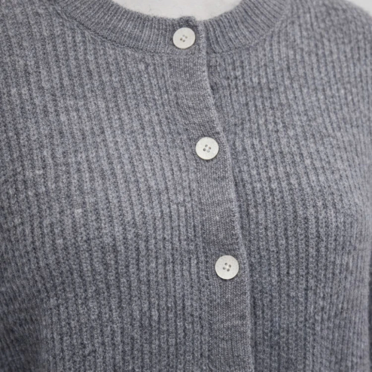 Sweter damski kardigan MOHER Made in Italy Szary L/XL