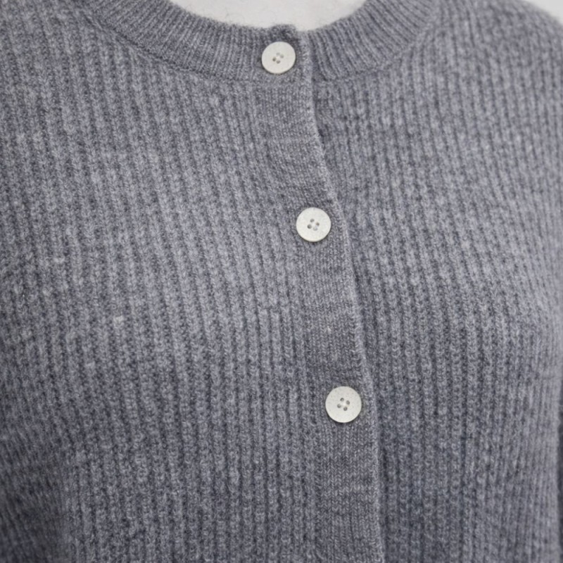 Sweter damski kardigan MOHER Made in Italy Szary L/XL