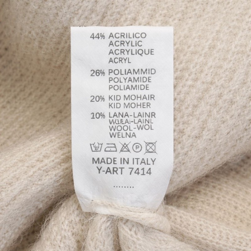 Sweter damski kardigan MOHER Made in Italy Kremowy L/XL