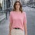 Sweter damski miękki w kolorze pudrowego różu Włoski One size