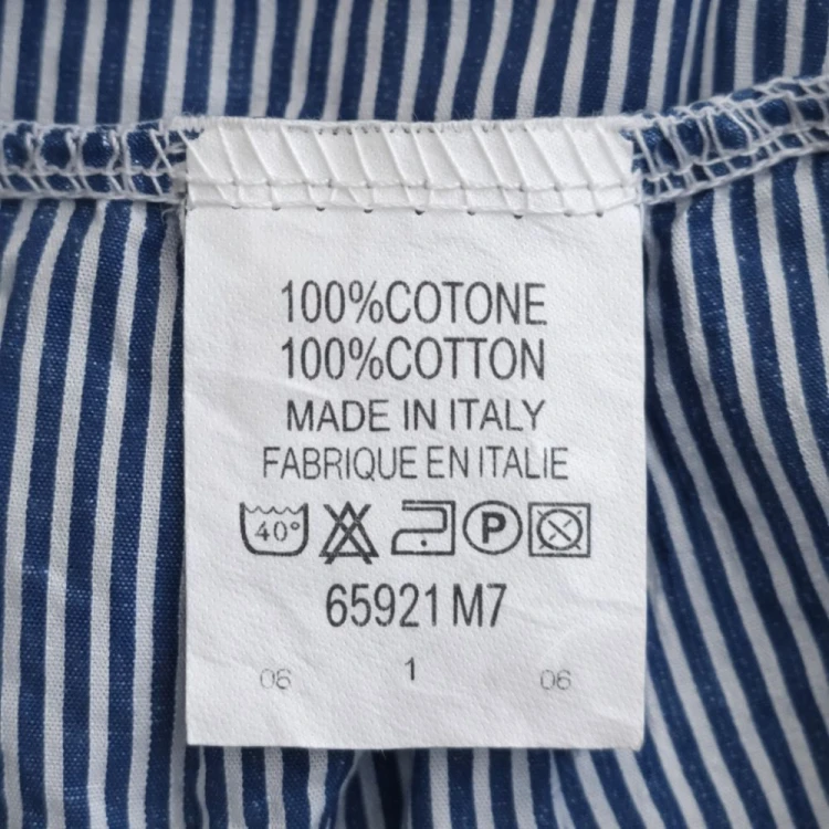 Koszula damska w paski 100% bawełna Made in Italy Uniwersalna