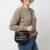 Torebka damska listonoszka saszetka napisy czarna