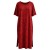 Sukienka damska czerwona PANTERKA oversize Made in Italy Uniwersalna