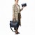 Elegancka Torebka Damska Shopper Granatowa + Etui
