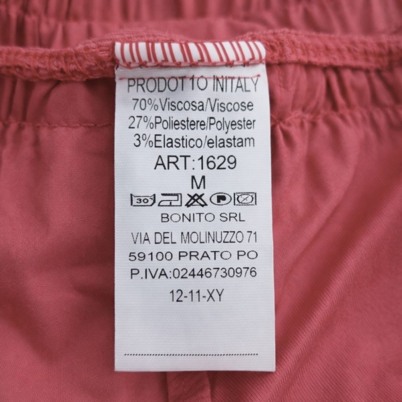 Spodnie damskie koralowe paperbag wysoki stan eleganckie M