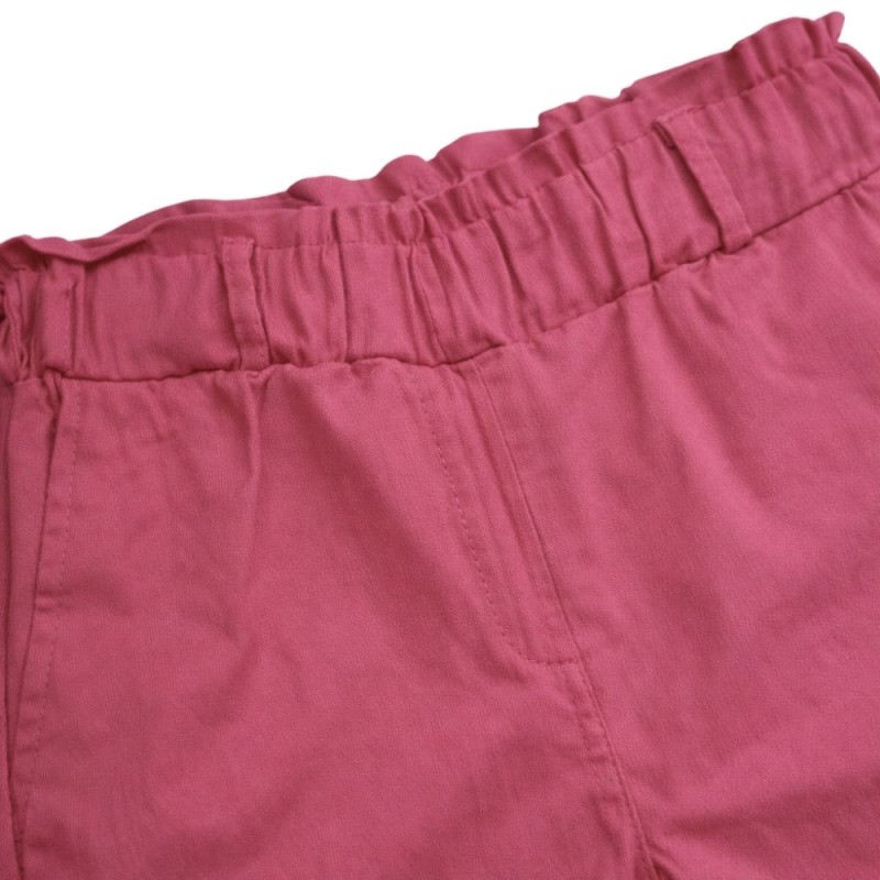 Spodnie damskie koralowe paperbag wysoki stan eleganckie L