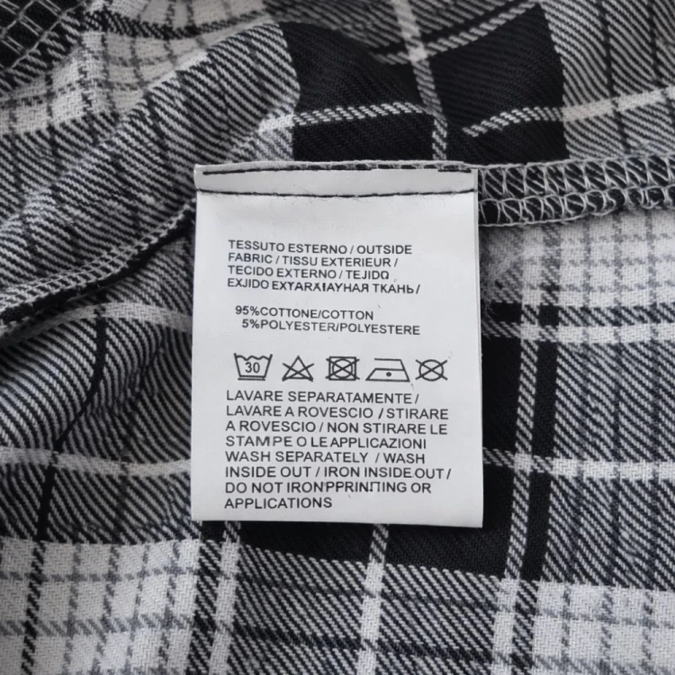 Płaszcz damski koszulowy w kratę oversize czarno biały długi One size