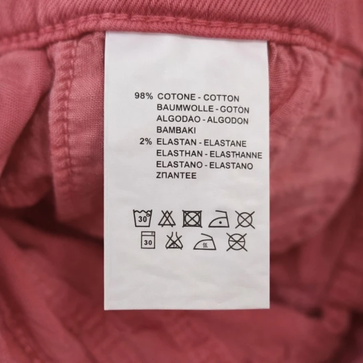 Spodnie damskie różowe slim z przeszyciami casual XS