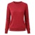 Sweter damski bordowy z wełną klasyczny elegancki Italy Uniwersalny