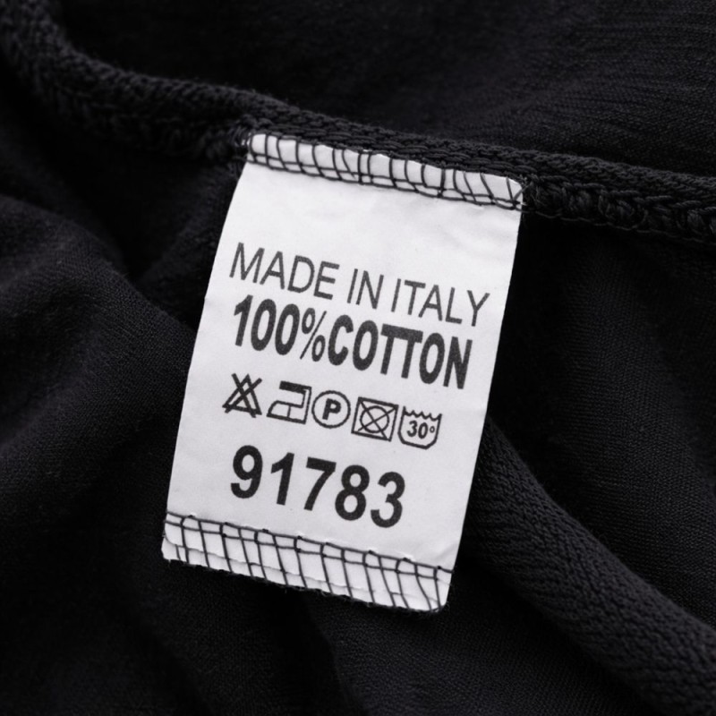 Sukienka damska Włoska Oversize Czarna Print 100% Bawełna Uni