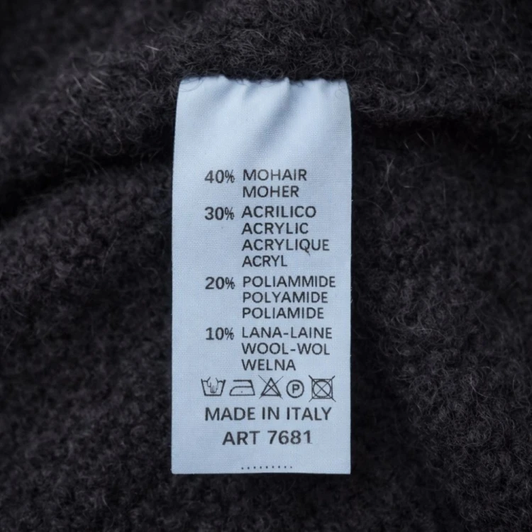 Sweter kamizelka dzianinowa z kapturem na zamek Włoska Czarna oversize