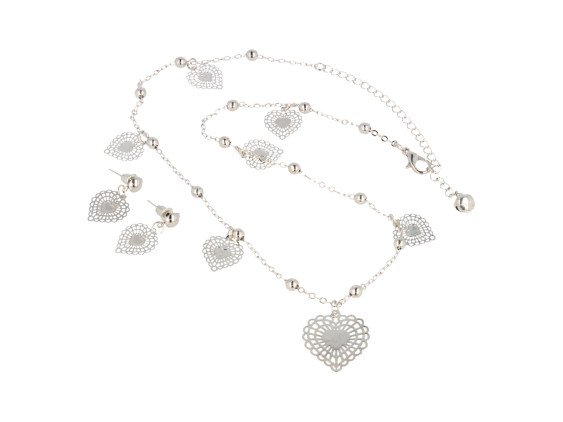 Komplet damski naszyjnik plus kolczyki