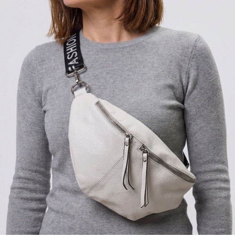 Nerka Damska Saszetka Torebka Na Ramię Listonoszka szara