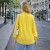 Koszula bluzka damska żółta 100% wiskoza Made in Italy oversize