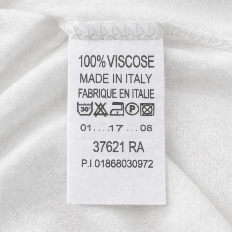 Koszula bluzka damska biała 100% wiskoza Made in Italy oversize