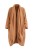 Płaszcz damski TEDDY camel bukla oversize ciepły made in Italy