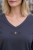 Bluzka Damska bawełniana grafitowa v-neck gwiazdki Włoska Uni