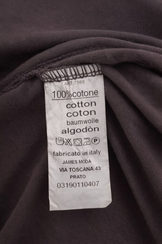 Bluzka Damska bawełniana brązowa v-neck gwiazdki Włoska Uni