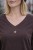 Bluzka Damska bawełniana brązowa v-neck gwiazdki Włoska Uni
