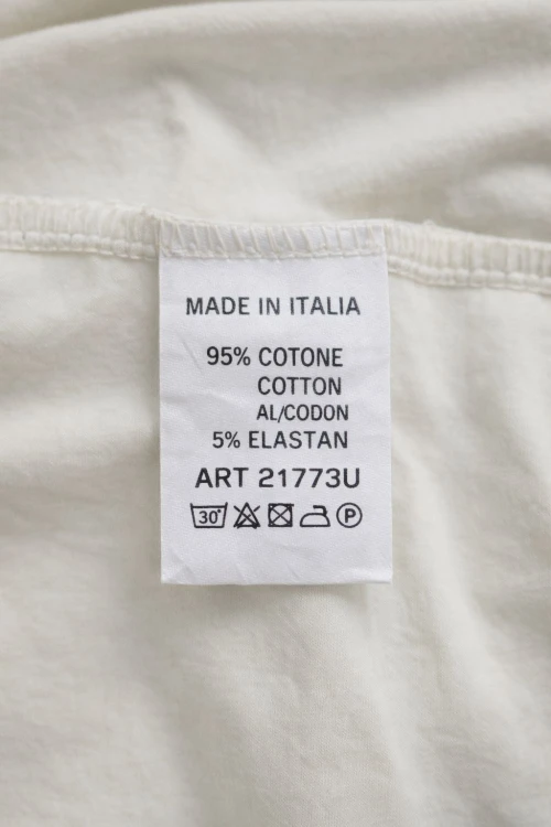 Bluzka Damska oversize Made in Italy kremowa wzór z wiązaniem Uni