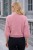 Sweter damski różowy moher 40% z kryształkami elegancki Made in Italy