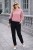 Sweter damski różowy moher 40% z kryształkami elegancki Made in Italy