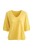 Sweter damski żółty z dekoltem V miękki alpaka Włoski One Size