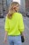 Sweter damski neonowy żółty limonkowy włoski miękki M/L
