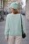 Sweter damski miętowy oversize włoski miękki One size