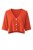 Sweter damski pomarańczowy alpaka Made in Italy luźny kardigan Uni