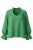 Bluzka damska zielona bawełniana Made in Italy luźna boho One Size